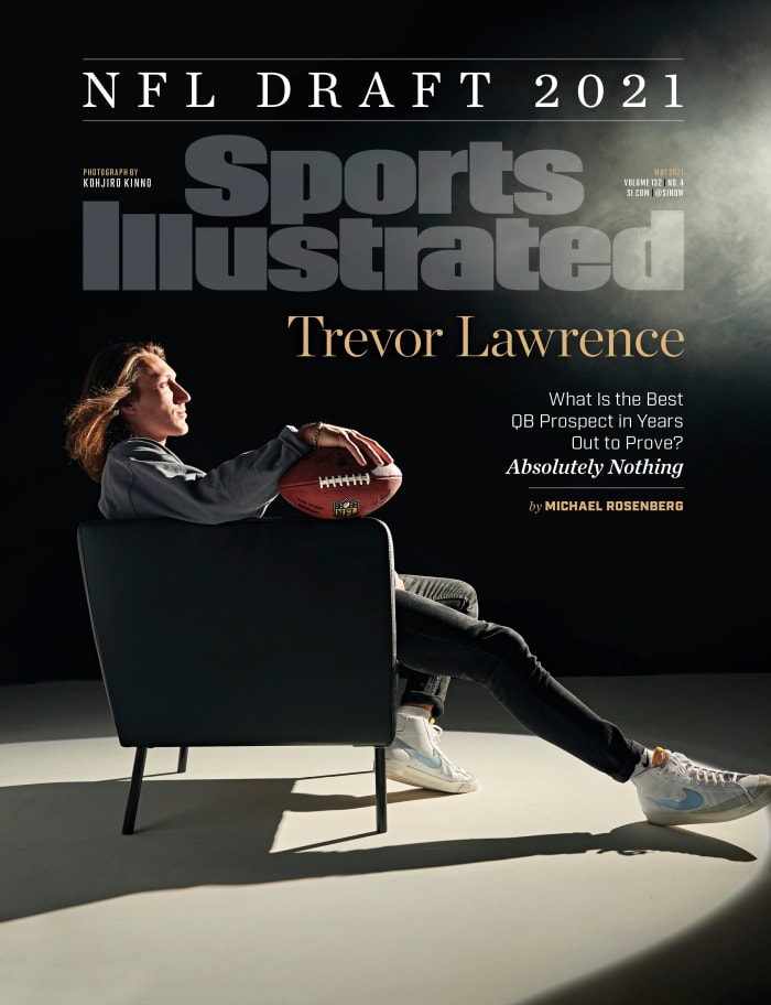 Trevor Lawrence on the cover of Sports Illustrated